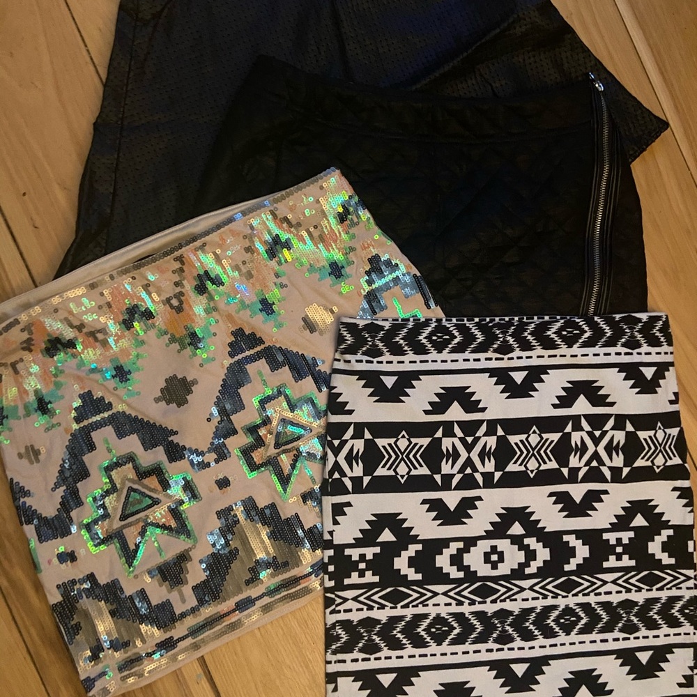 Express mini skirts lot of 4
